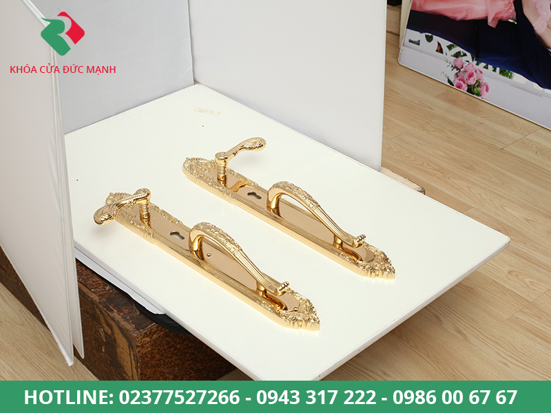 Khóa đồng đại sảnh rêu tay thẳng sevendays